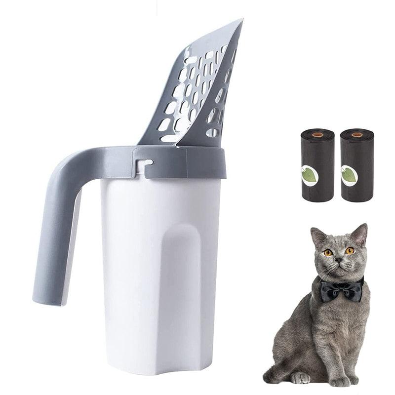 Pá Higiênica Para Gatos CAT POOP Com Sacos Embutidos Autolimpante - Inov&tec