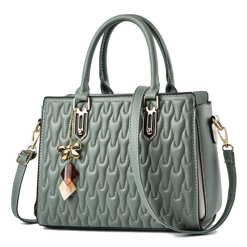 Bolsa Feminina LEATHER LADIES Em Couro PU Com Textura 3D - Inov&tec