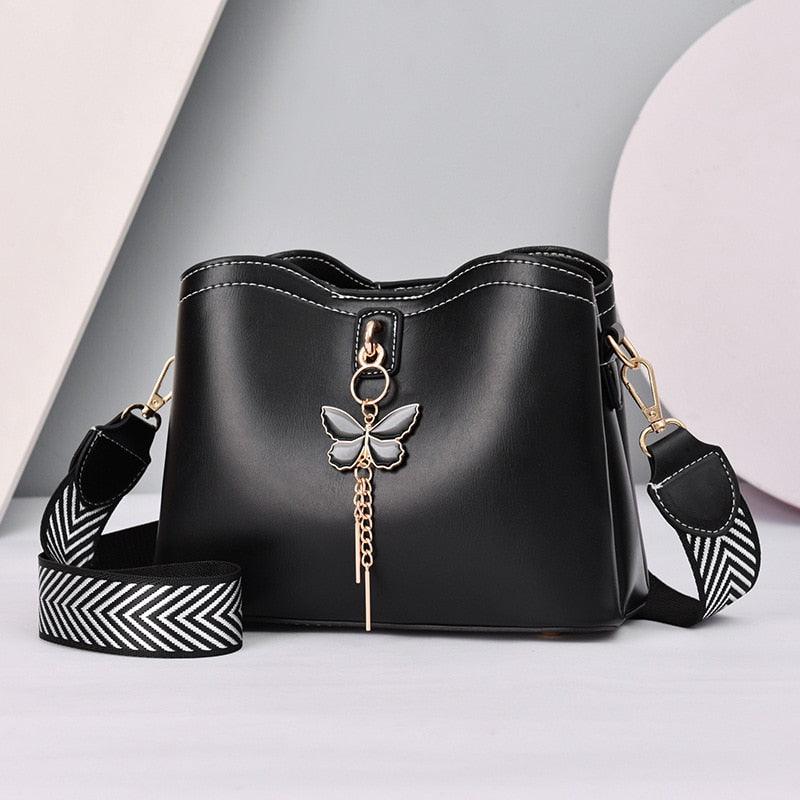 Bolsa LADIE BUTTERFLY Em Couro PU - Estilo, Sofisticação e Elegância! - Inov&tec