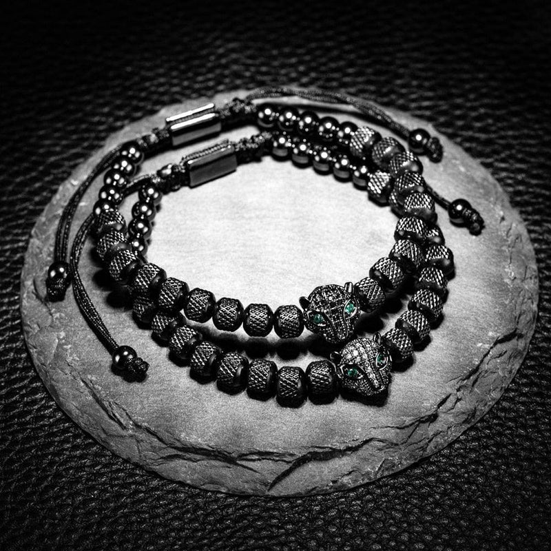 Kit de 3 Pulseiras Banhadas a Ouro e Prata Cravejadas com Cristais De Zircônia LUXURY PANTHER
