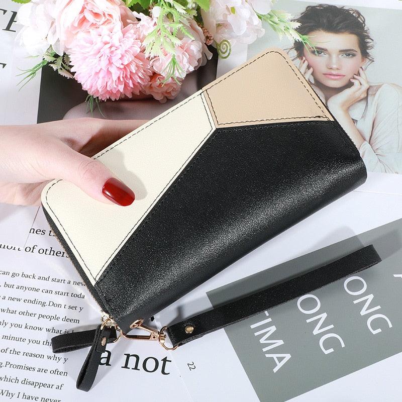 Carteira Feminina Bolsa Clutch LUXURY MONEY com Dois Zíperes - Inov&tec