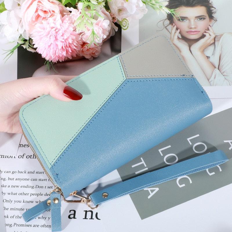Carteira Feminina Bolsa Clutch LUXURY MONEY com Dois Zíperes - Inov&tec