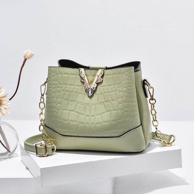 Bolsa de Ombro Feminina WILD LADY Cristal Em Couro PU - Inov&tec