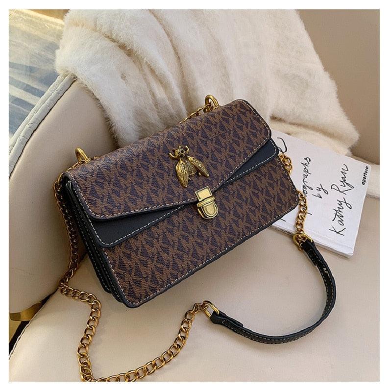 Bolsa De Grife MK TRENDY - Bolsa Feminina de Ombro HandBag Em Couro PU - Inov&tec