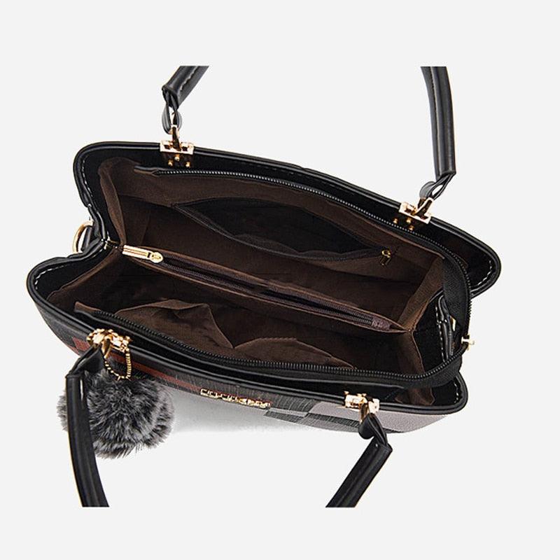 Bolsa Feminina LUXURY VINTAGE 80´s Em Couro PU - Inov&tec