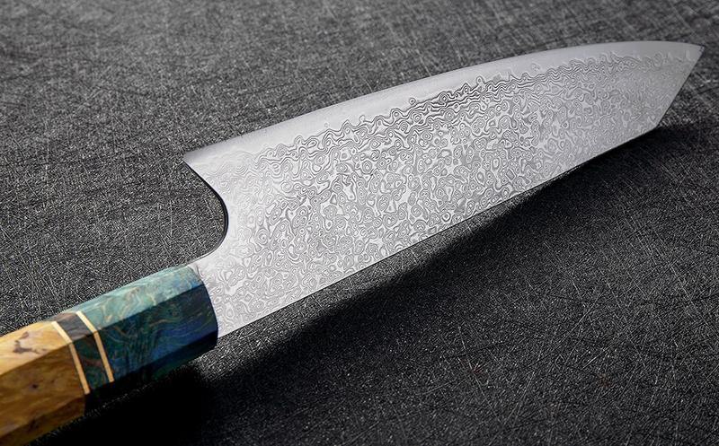 Faca de Cutelo em Aço Damasco - Steel Cleaver Masterpiece