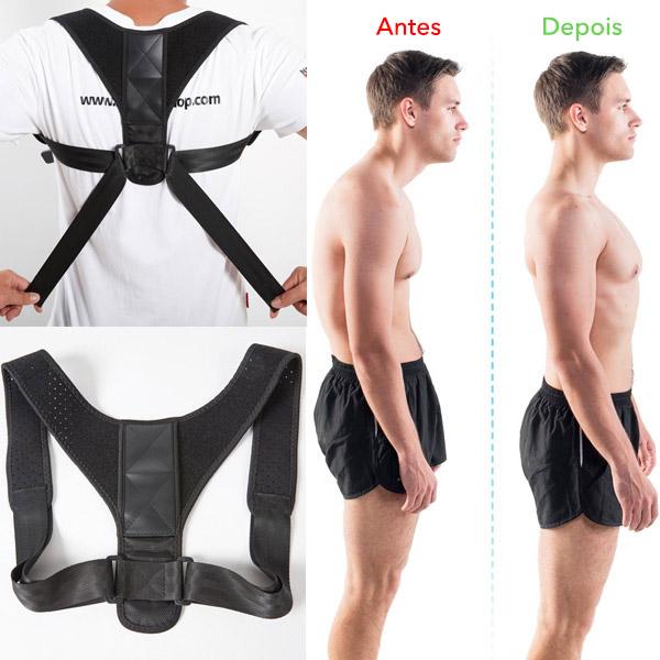 Corretor Postural Respirável Discreto e Unissex