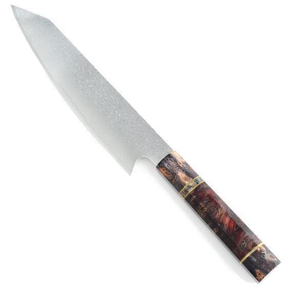 Faca de Cutelo em Aço Damasco - Steel Cleaver Masterpiece