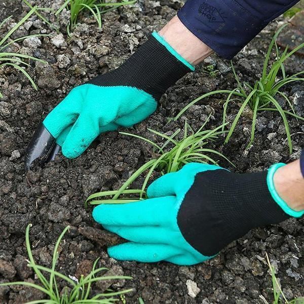 Luvas de Jardinagem com Garras nos Dedos para Plantio e Escavação [COMPRE 1 LEVE 2]