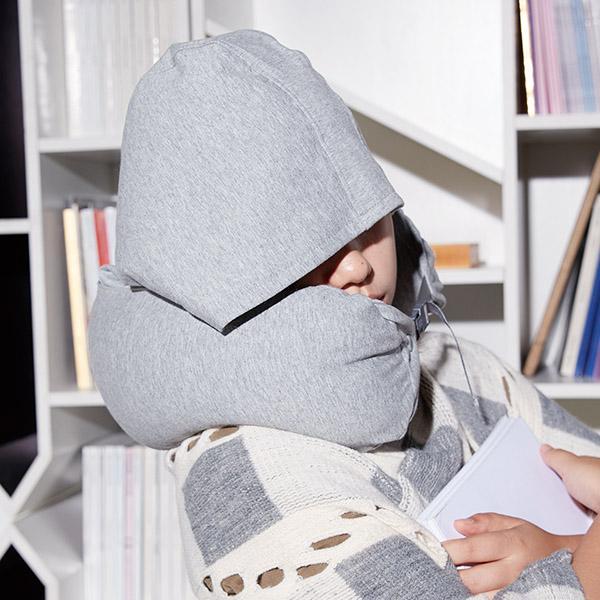 Travesseiro de Viagem com Capuz Almofada para Pescoço NeckConfort Plus