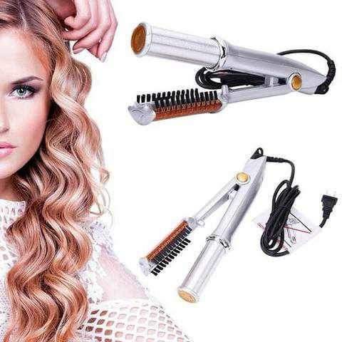 Chapinha 2 em 1 Seca e Alisa Profissional Cerâmica Turmalina Giratória StylerHair