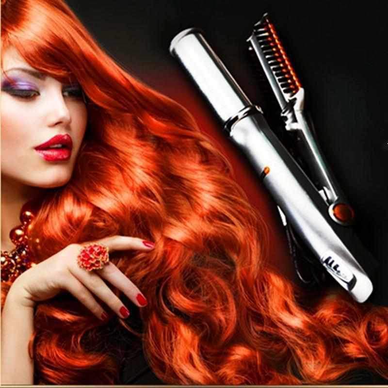Chapinha 2 em 1 Seca e Alisa Profissional Cerâmica Turmalina Giratória StylerHair