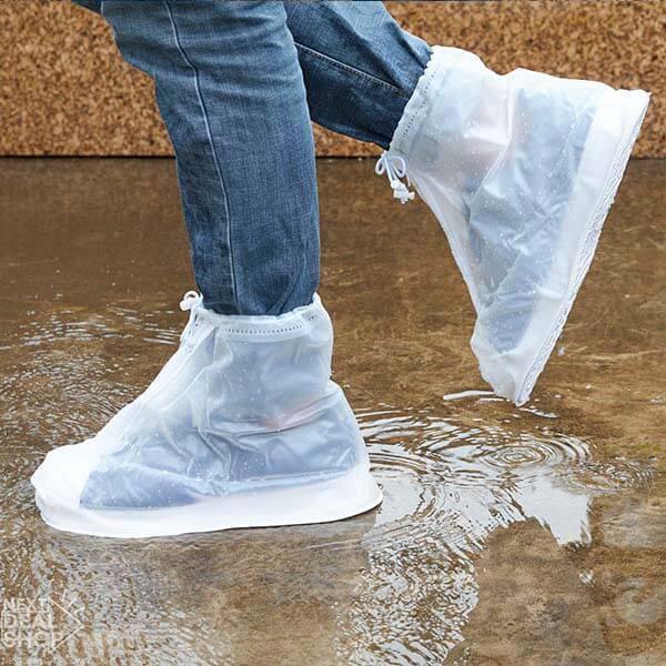 Par de Capas Antiderrapantes Impermeáveis e Reutilizáveis para Sapatos