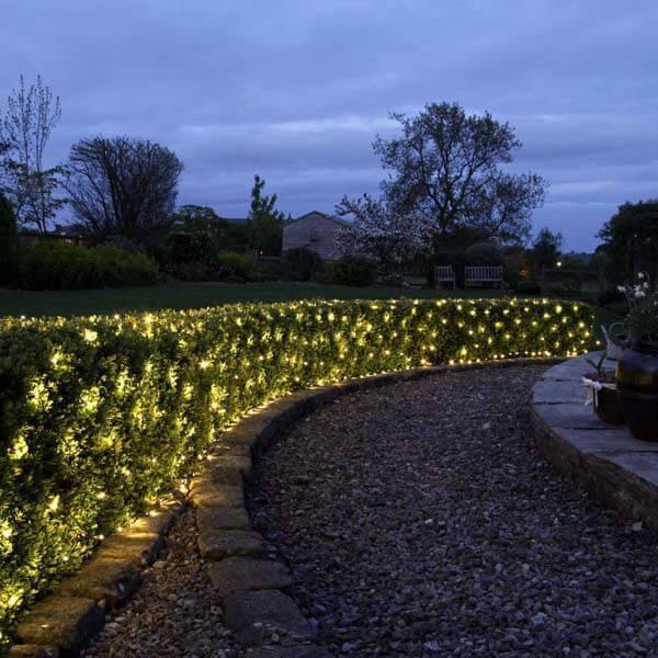 Rede Pisca-Pisca Longa com 240 LEDs e Painel Solar