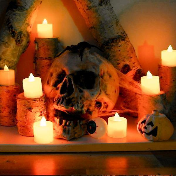 20 Peças de Lâmpadas de Vela de LED Sem Chamas - Perfeitas Para Decorações!