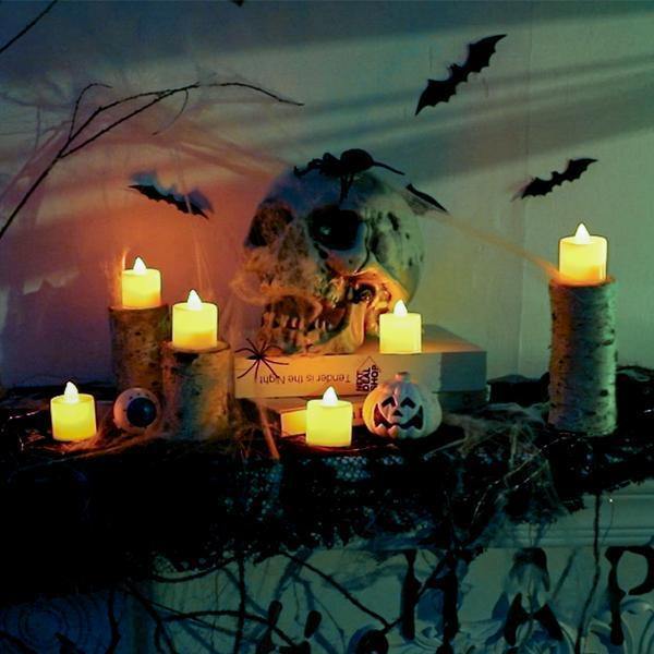 20 Peças de Lâmpadas de Vela de LED Sem Chamas - Perfeitas Para Decorações!