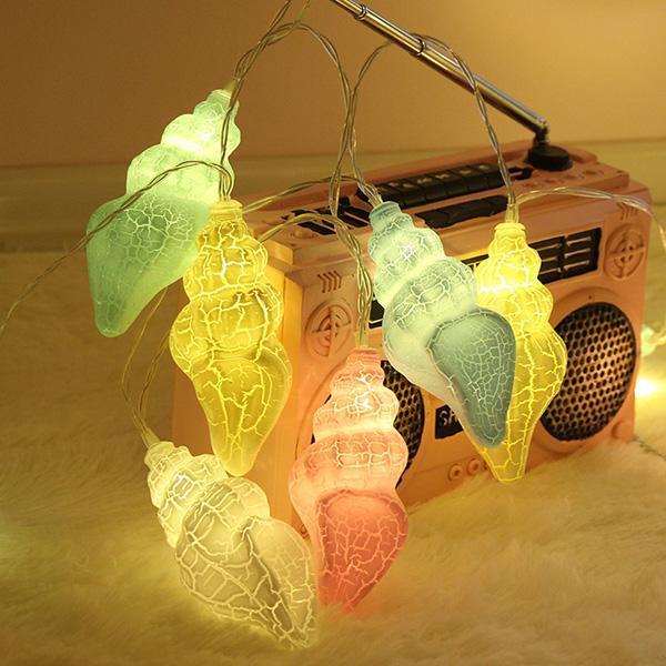 Fio de Luzes Decorativas de Concha - MarineGlow