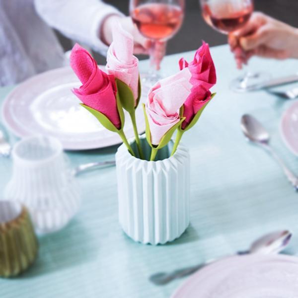 4 Pcs de Porta-Guardanapos de Flores