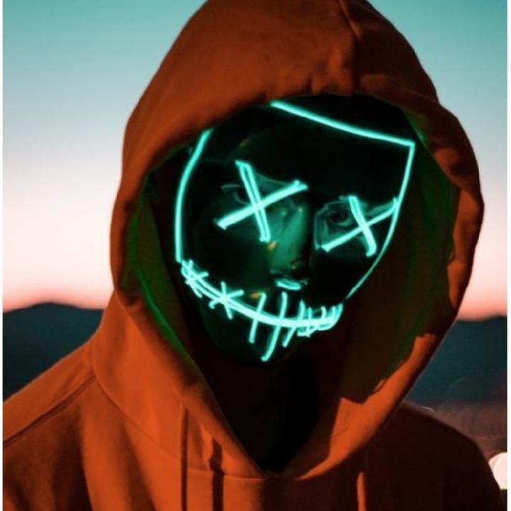 Máscara de Arame EL para Halloween