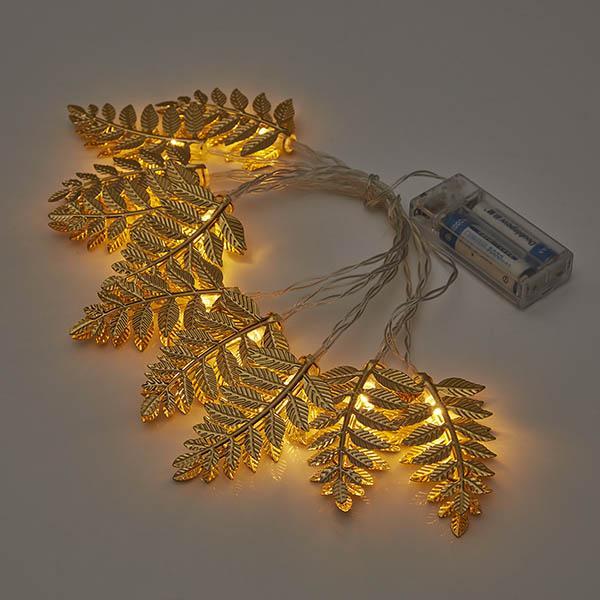 Fio de Folhas de Luzes LED de Ferro - Leaf Lights