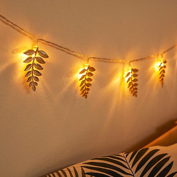 Fio de Folhas de Luzes LED de Ferro - Leaf Lights