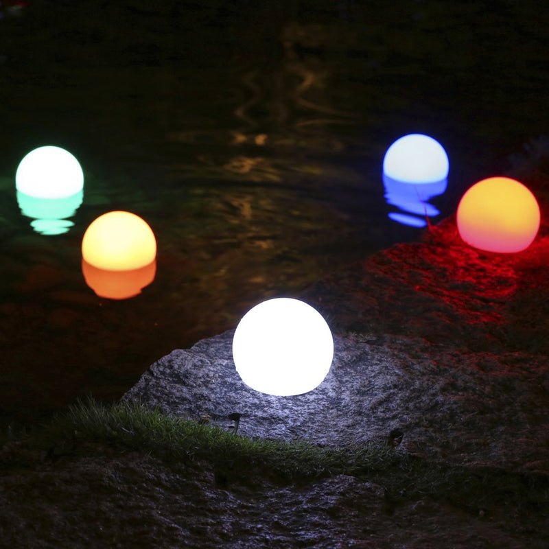 Luminária Portátil Esfera LED RGB Impermeável 12cm LuminaSphere