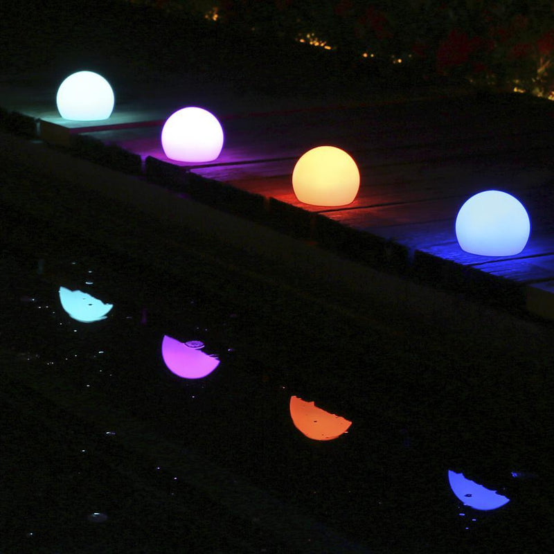 Luminária Portátil Esfera LED RGB Impermeável 12cm LuminaSphere