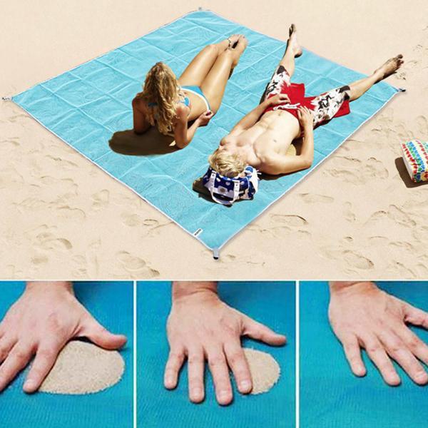 Tapete Esteira para Praia e Camping Vazada em Nylon