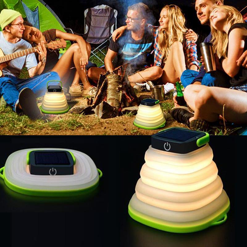 Luz de Viagem Dobrável Movida à Energia Solar