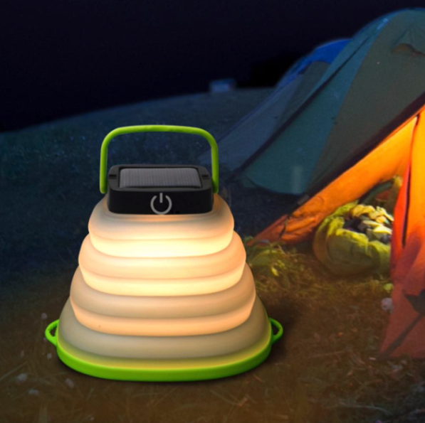 Luz de Viagem Dobrável Movida à Energia Solar