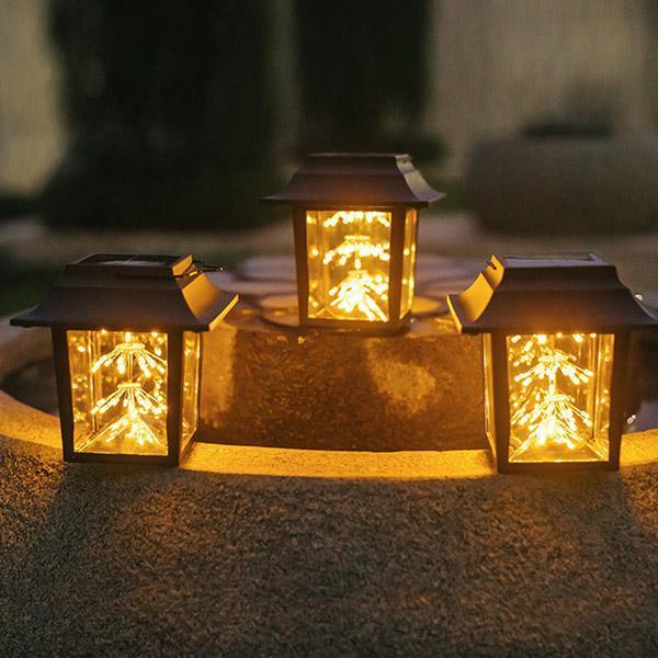 Luminária Solar com 2 modelos de LED para Jardim