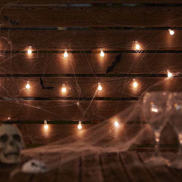 Luzes LED Globo de Halloween em Fio com Energia Solar