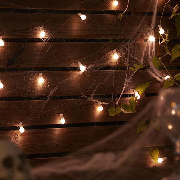 Luzes LED Globo de Halloween em Fio com Energia Solar