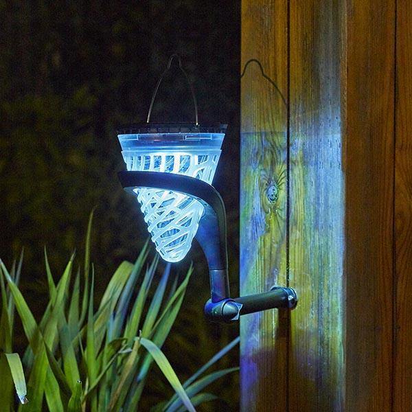 2 em 1 Luzes de Parede e de Paisagem Movidas à Energia Solar