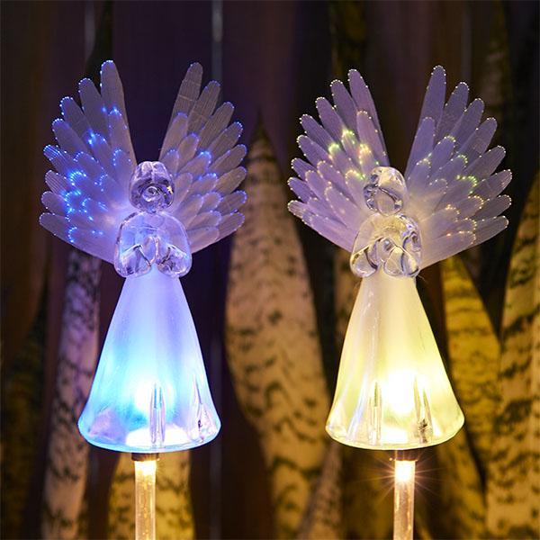 Luz LED de Anjo Movida à Energia Solar Guardião Celestial