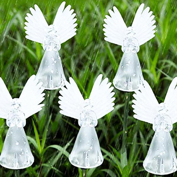 Luz LED de Anjo Movida à Energia Solar Guardião Celestial