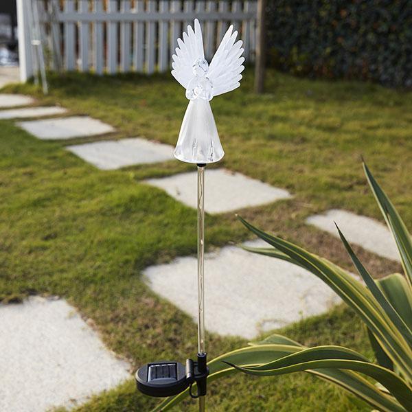 Luz LED de Anjo Movida à Energia Solar Guardião Celestial