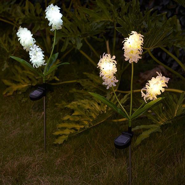 Estaca LED de Jacinto à Energia Solar - SunBloom