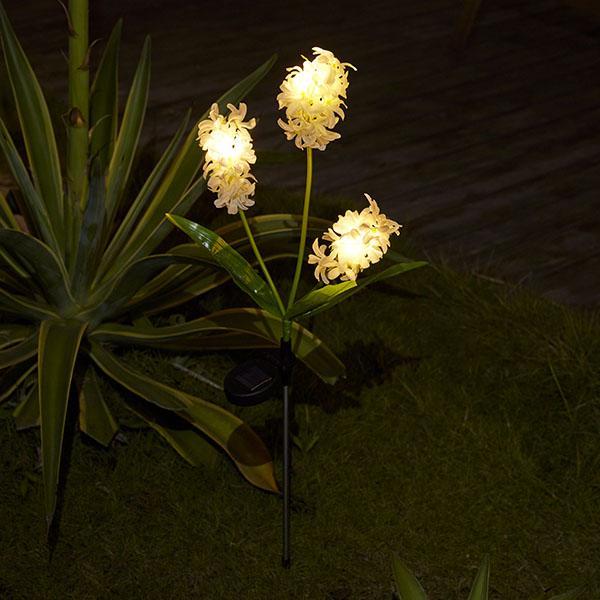 Estaca LED de Jacinto à Energia Solar - SunBloom