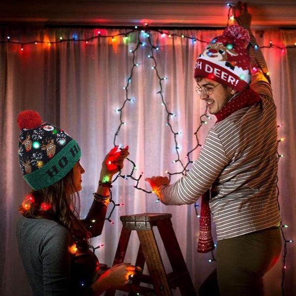 Gorro Feito de LED de Natal - Festive Hat