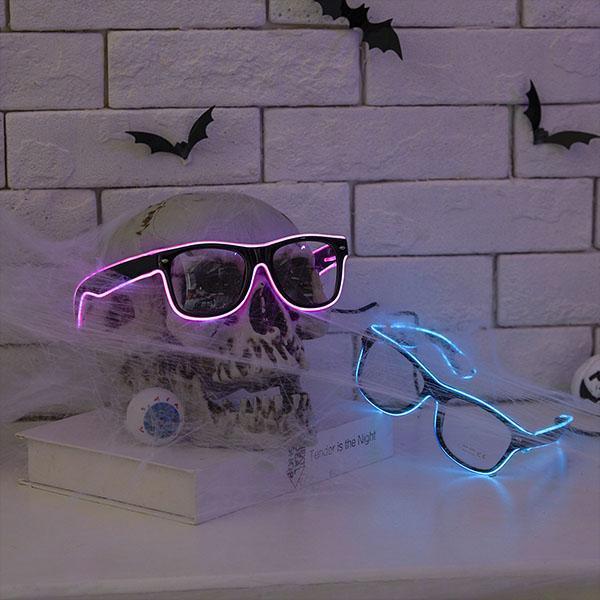 Óculos com Fio de LED de Halloween - Glow Vision