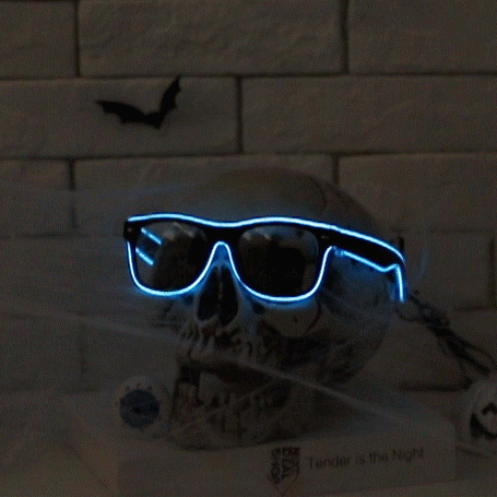 Óculos com Fio de LED de Halloween - Glow Vision