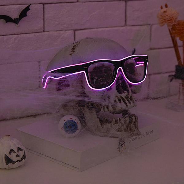 Óculos com Fio de LED de Halloween - Glow Vision