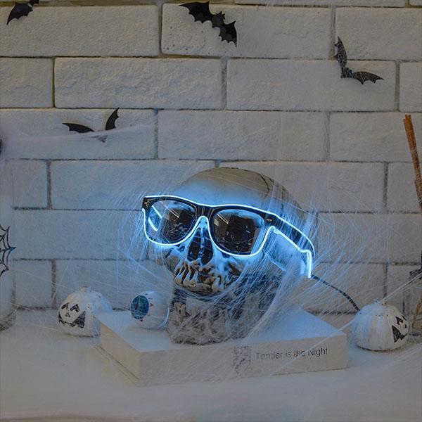 Óculos com Fio de LED de Halloween - Glow Vision