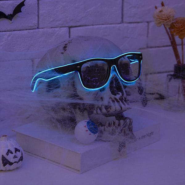 Óculos com Fio de LED de Halloween - Glow Vision