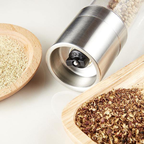 Moedor 2 em 1 de Pimenta e Sal em Aço Inoxidável