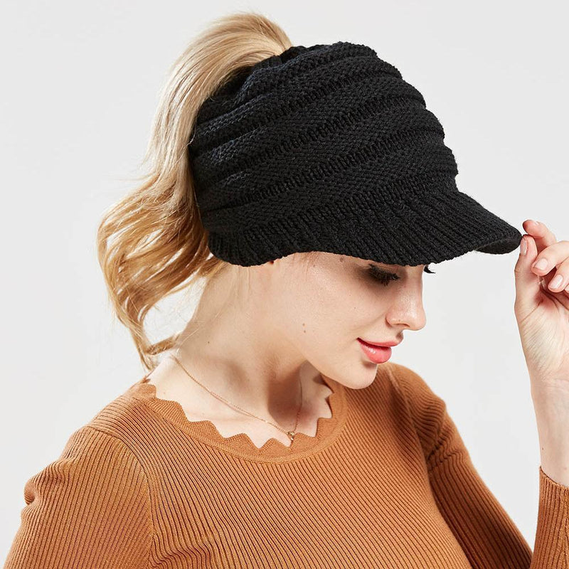 Gorro Feminino para Rabo de Cavalo