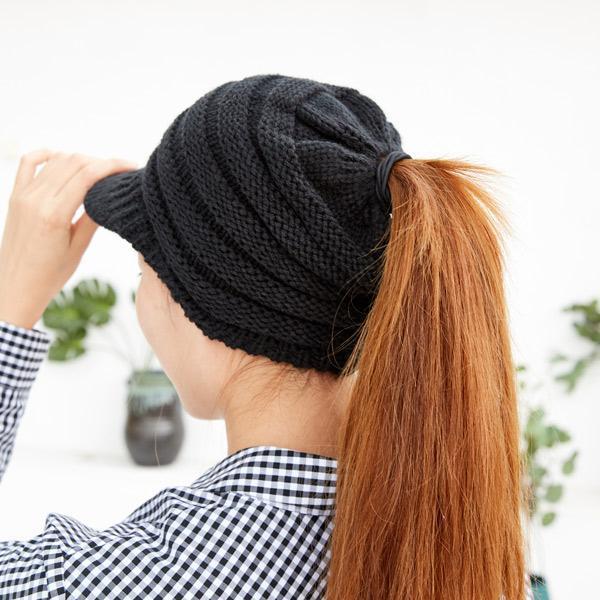 Gorro Feminino para Rabo de Cavalo
