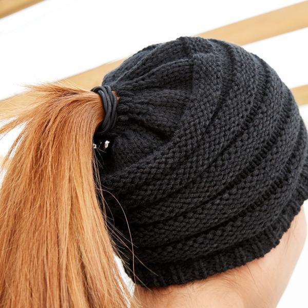 Gorro Feminino para Rabo de Cavalo