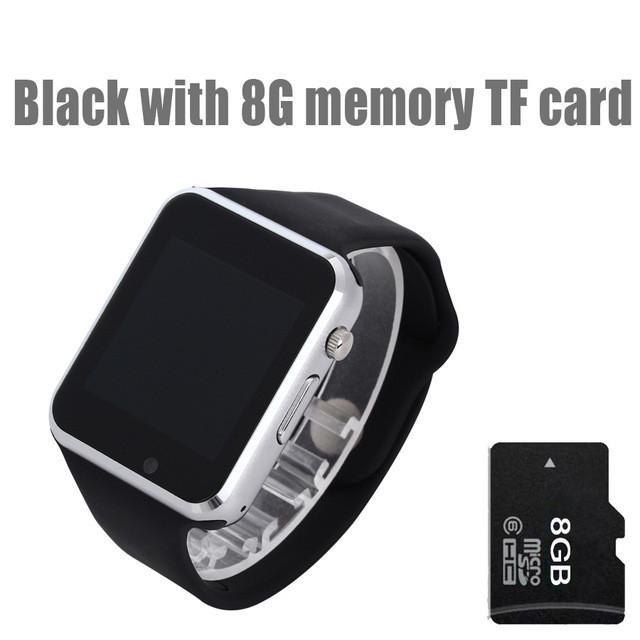 Relógio Inteligente via Bluetooth com Cartão de Memória 8gb SmartWatch T50